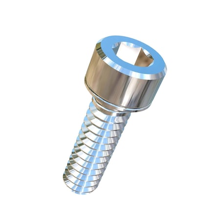 Allied Titanium #4-40 Socket Head Cap Screw, Socket, Plain Titanium, 3/8 in Length 0016593